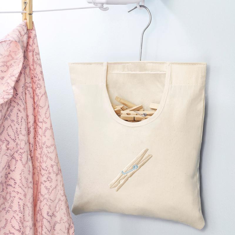 Whitmor Cotton Clothes Pin Bag