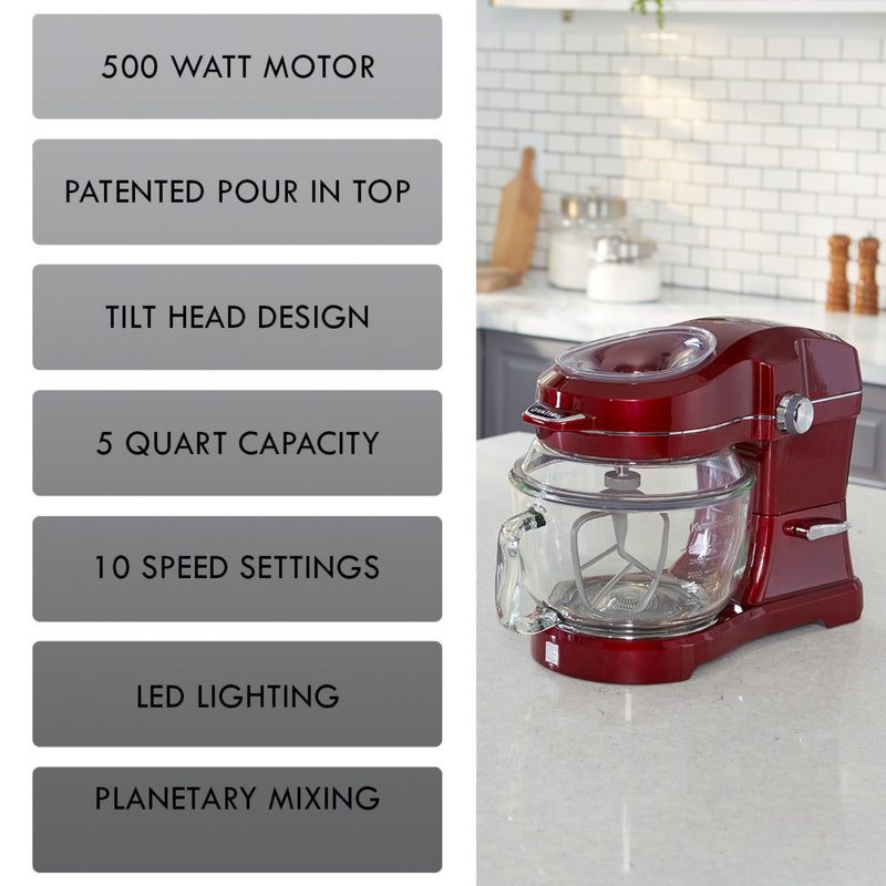 Kenmore Elite Red 5 qt 10 speed Stand Mixer