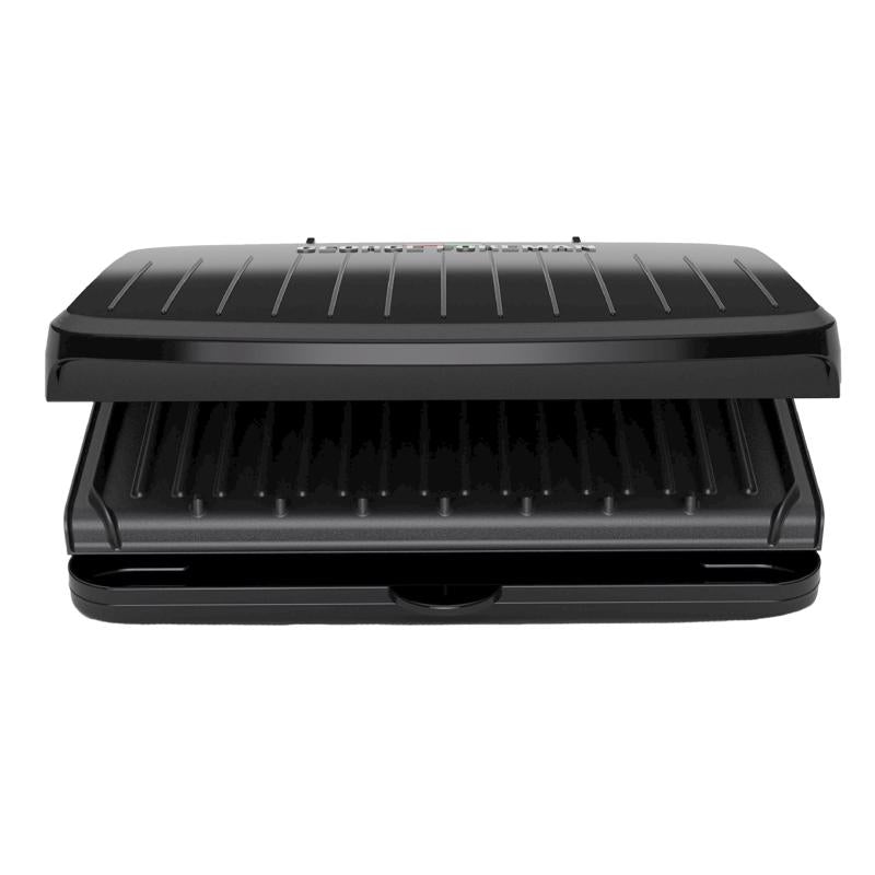 George Foreman Black Aluminum Nonstick Surface Grill and Panini Press 75 sq in