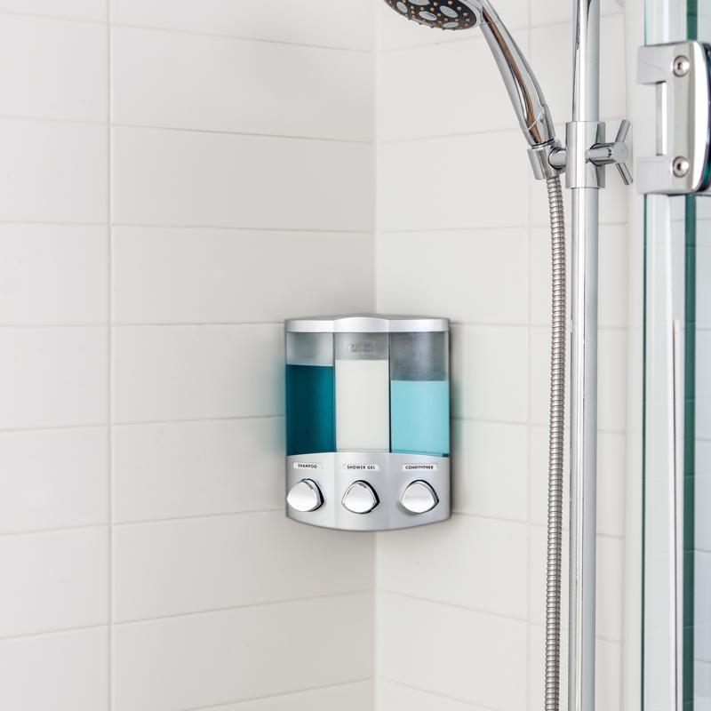 Better Living Trio 14.7 Wall Mount Touch Free Liquid Shampoo/Soap Dispenser