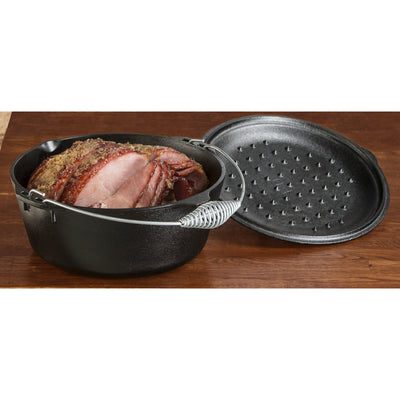 Lodge Logic Cast Iron Dutch Oven 12 in. 7 Black