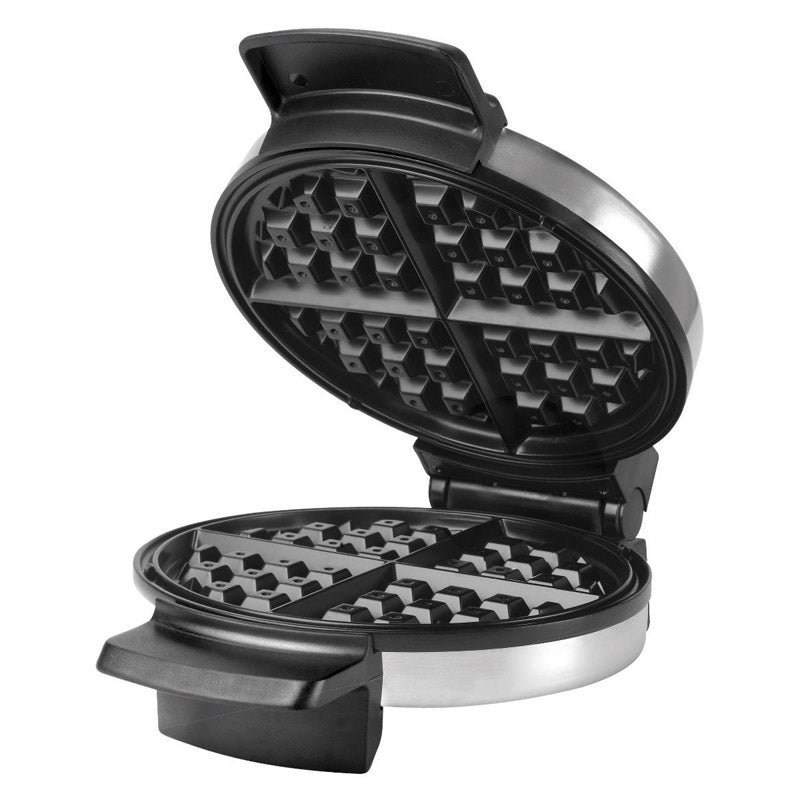 Black+Decker Brushed Silver Stainless Steel Belgian Waffle Maker