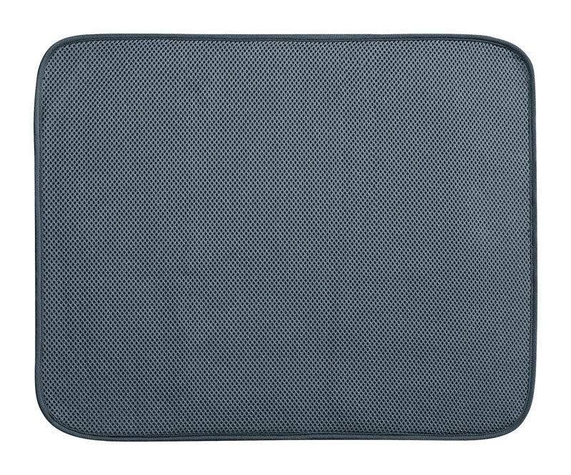 iDesign Pewter Microfiber Drying Mat