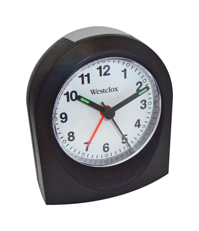 Westclox 3 in. Black Alarm Clock Analog