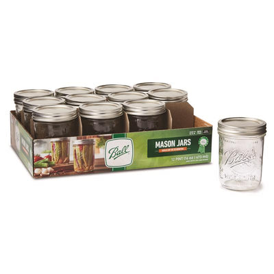 Ball Regular Mouth Mason Jar 8 oz 12 pk