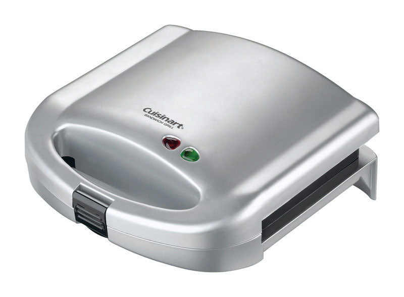 Cuisinart 8-3/4 in. L X 9 in. W Stainless Steel Nonstick Surface Sandwich Grill