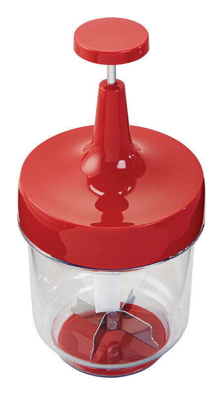 Good Cook Red/Clear Plastic Food Chopper