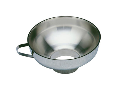 Norpro Silver Stainless Steel Wide Mouth Funnel With Handle