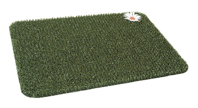 GrassWorx Clean Machine 24 in. L X 18 in. W Green Daisy AstroTurf Door Mat