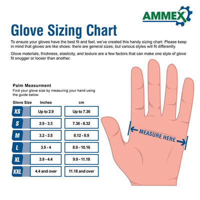 AMMEX Professional Latex Disposable Gloves Small Ivory Powder Free 100 pk