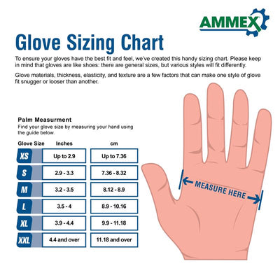 AMMEX Professional Latex Disposable Gloves Medium Ivory Powder Free 100 pk