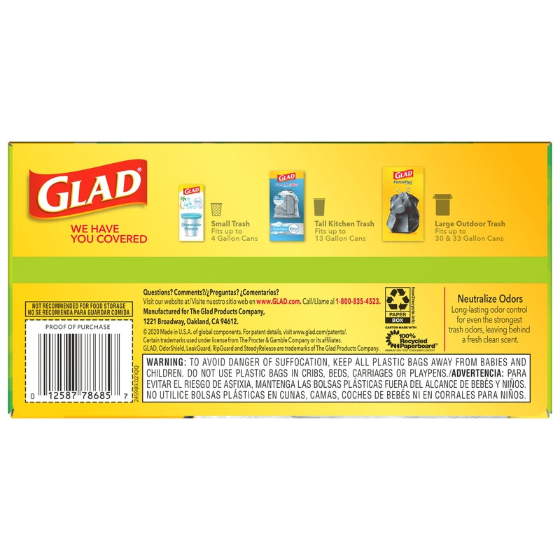 Glad Gain 13 gal Fresh Scent Trash Bags Drawstring 40 pk