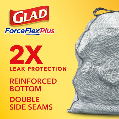 Glad Kitchen Pro 20 gal Fresh Scent Trash Bags Drawstring 30 pk