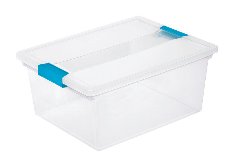 Sterilite 2.4 cu ft Assorted Clip Storage Box 6.25 in. H X 11 in. W X 14 in. D Stackable