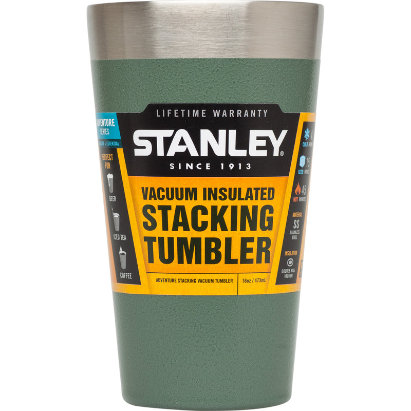 Stanley 16 oz Adventure Hammertone Green BPA Free Vacuum Cup/Tumbler