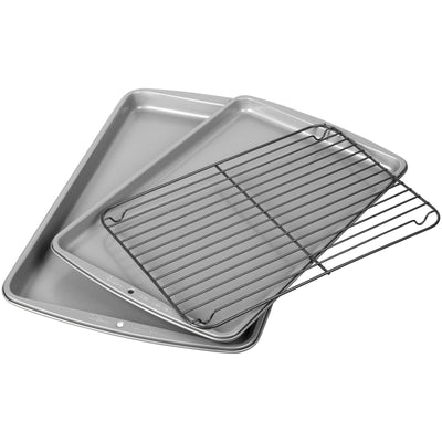 Wilton Cookie Sheets/Cooling Rack Silver