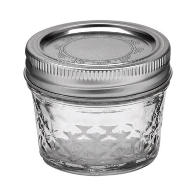 Ball Quilted Crystal Regular Mouth Jelly Jar 4 oz 12 pk