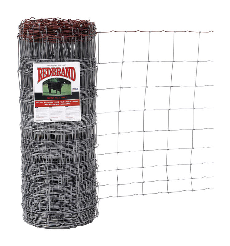 Red Brand Monarch 39 in. H X 330 ft. L Steel Field Fence Silver