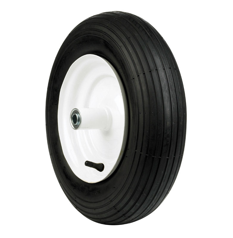 Arnold 8 in. D X 16 in. D 500 lb. cap. Centered Wheelbarrow Wheel Rubber 1 pk