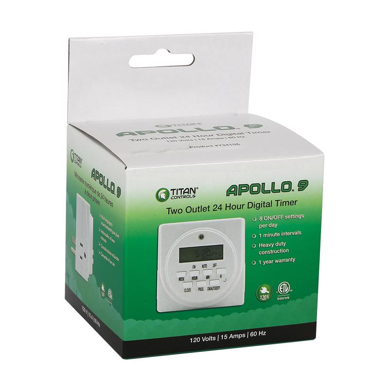 Titan Controls Apollo Hydroponics Outlet Timer