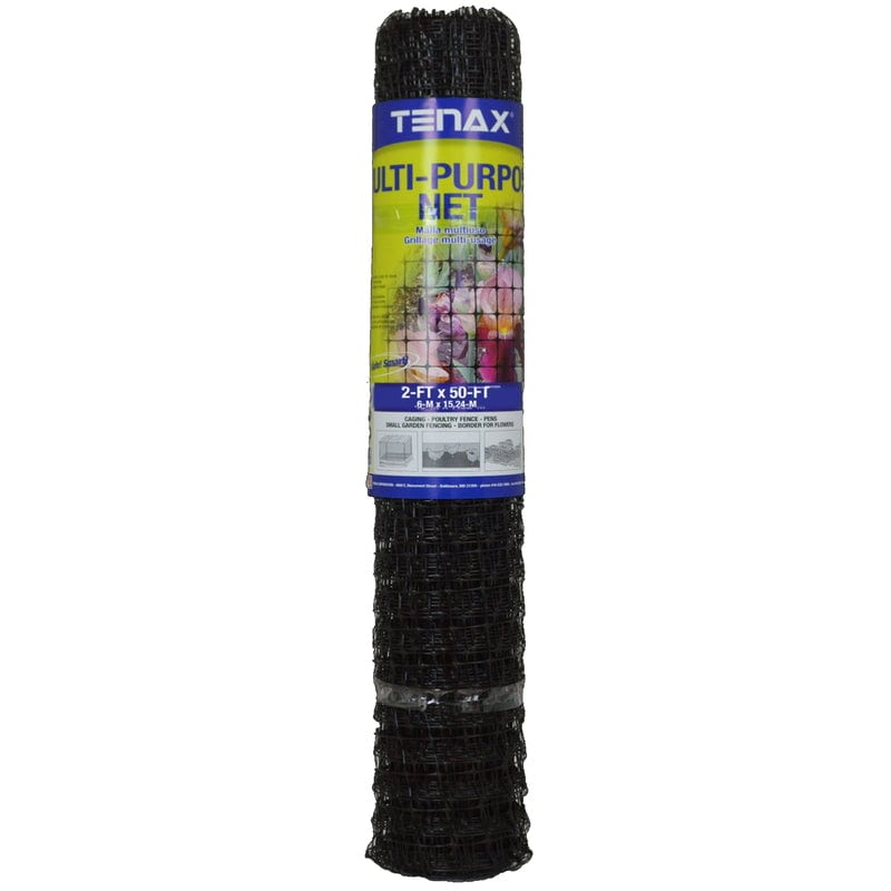 Tenax 2 ft. H X 50 ft. L Polypropylene Multi-Purpose Netting Black