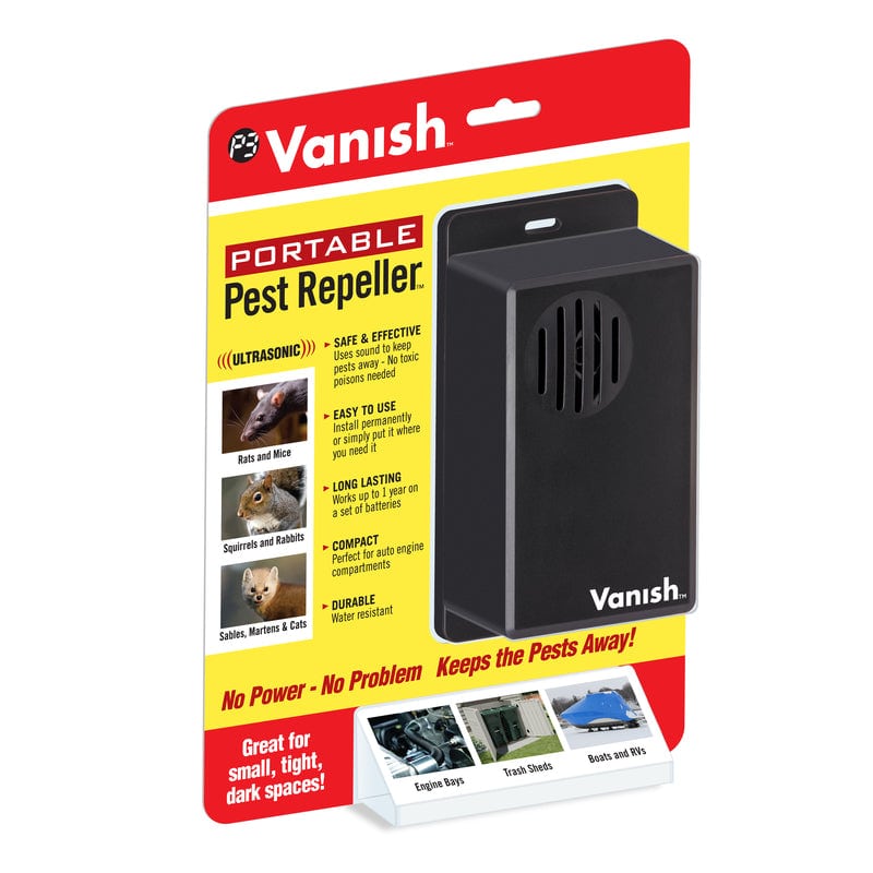 Vanish Portable Battery-Powered Electronic Pest Repeller For Outdoor Pests