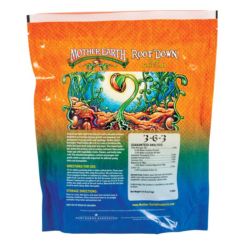 Mother Earth Root Down All Purpose Plant Starter 4.4 lb