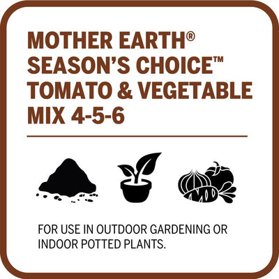 Mother Earth Seasons Choice Vegetables 4-5-6 Fertilizer 4.4 lb