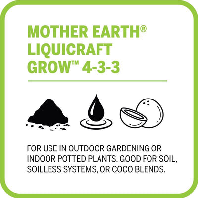 Mother Earth LiquiCraft Grow Tomatoes 4-3-3 Plant Fertilizer 1 gal