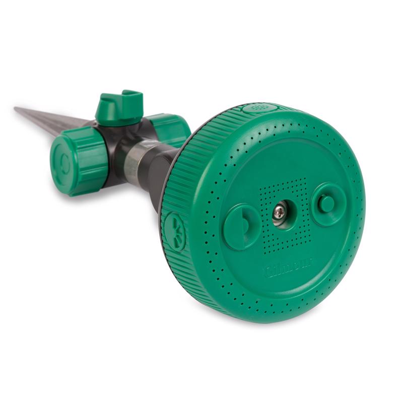 Gilmour Metal Spike Base 4-Pattern Spot Sprinkler 1250 sq ft 1 pk