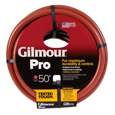 Gilmour 3/4 in. D X 50 ft. L Heavy Duty Professional Grade Commercial Grade Hose Red