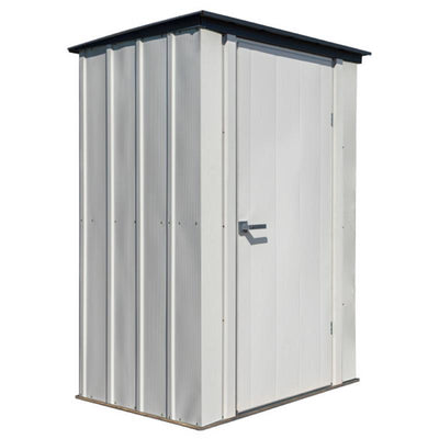 Arrow Spacemaker 4 ft. x 3 ft. Metal Vertical Pent Storage Shed without Floor Kit Gray