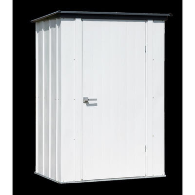 Arrow Spacemaker 4 ft. x 3 ft. Metal Vertical Pent Storage Shed without Floor Kit Gray