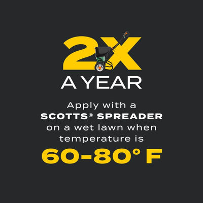 Scotts Turf Builder Triple Action Weed & Feed Lawn Fertilizer For Multiple Grass Types 4000 sq ft