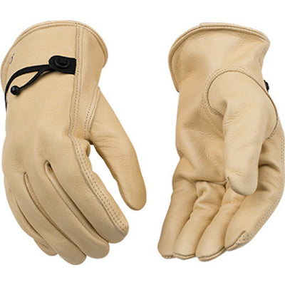 Kinco Men's Indoor/Outdoor Full Grain Driver Gloves Tan XL 1 pair