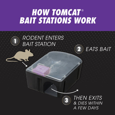 Tomcat Advanced Bait Station and Bait Blocks For Rats 1 pk