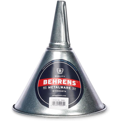 Behrens Silver 7-3/8 in. H Steel 32 oz Funnel