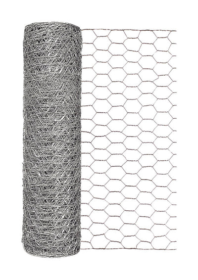 Garden Craft 18 in. H X 50 ft. L Steel Poultry Netting 1 in.