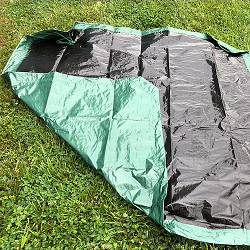 Gosport 8.2 ft. W X 8.2 ft. L Heavy Duty Polyethylene Drawstring Yard Tarp Green