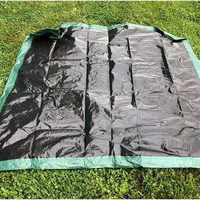 Gosport 8.2 ft. W X 8.2 ft. L Heavy Duty Polyethylene Drawstring Yard Tarp Green