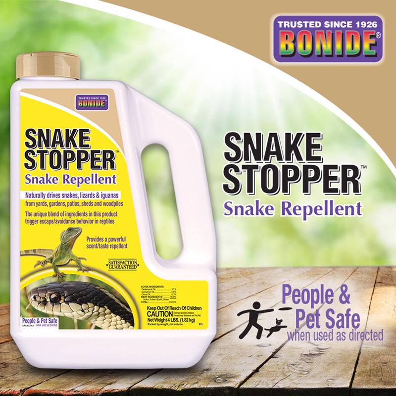 Bonide Snake Stopper Animal Repellent Granules For Snakes 4 lb