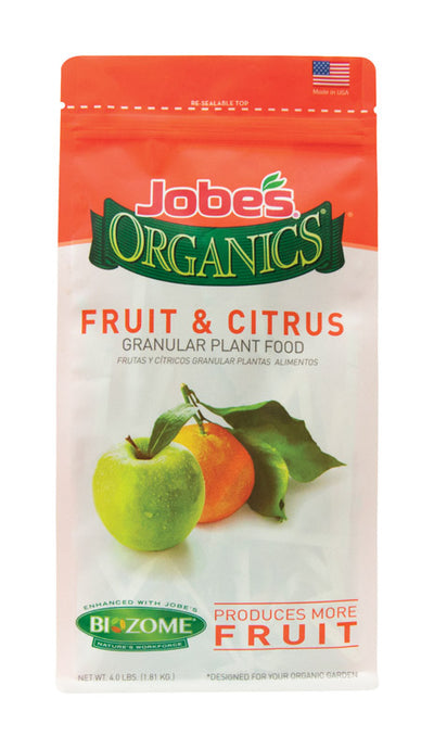 Jobe's Organic Granules Fruit & Ctirus Plant Food 4 lb