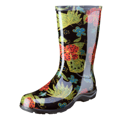 Sloggers Women's Garden/Rain Boots 6 US Midsummer Black