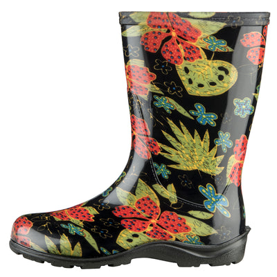 Sloggers Women's Garden/Rain Boots 6 US Midsummer Black