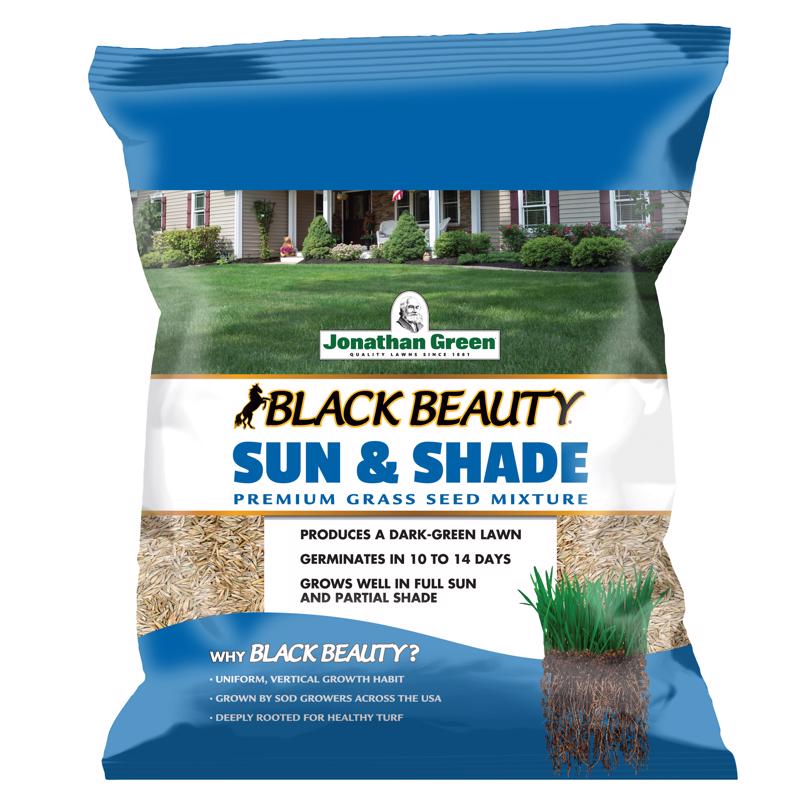 Jonathan Green Black Beauty Sun & Shade Mixed Partial Shade/Sun Grass Seed 7 lb