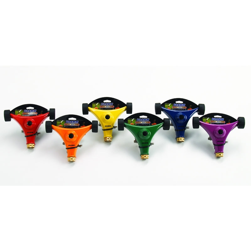 Dramm ColorStorm Brass Wheeled Base Impulse Sprinkler 5281 sq ft