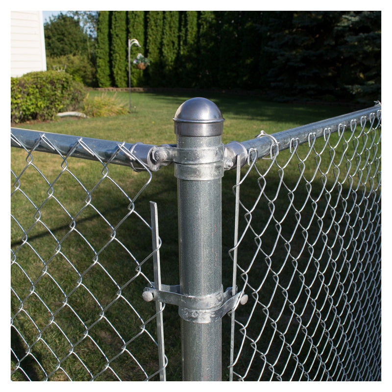 YardGard 6 in. H Aluminum Chain Link Fence End/Gate Post Kit