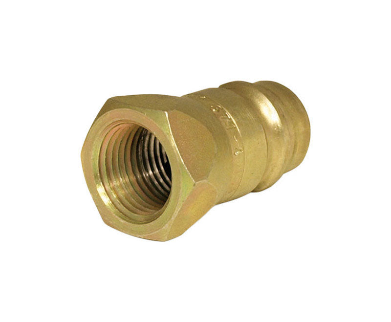 Universal Steel 1/2 in. D X 3/4 in. D Hydraulic Coupler 1 pk