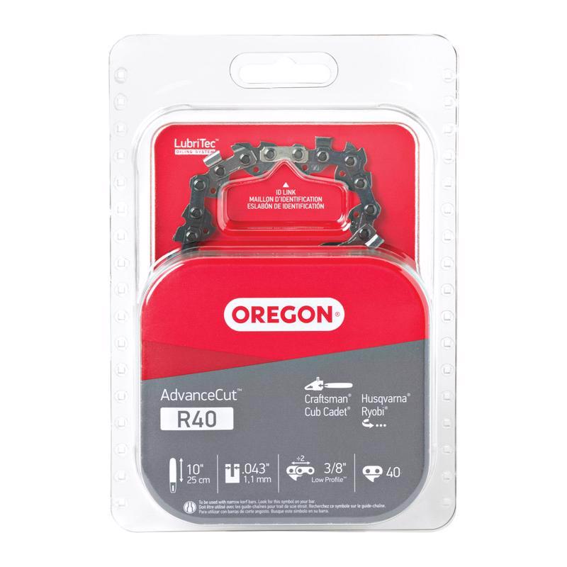 Oregon AdvanceCut R40 10 in. 40 links Chainsaw Chain