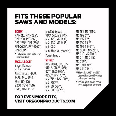 Oregon AdvanceCut S44 12 in. 44 links Chainsaw Chain